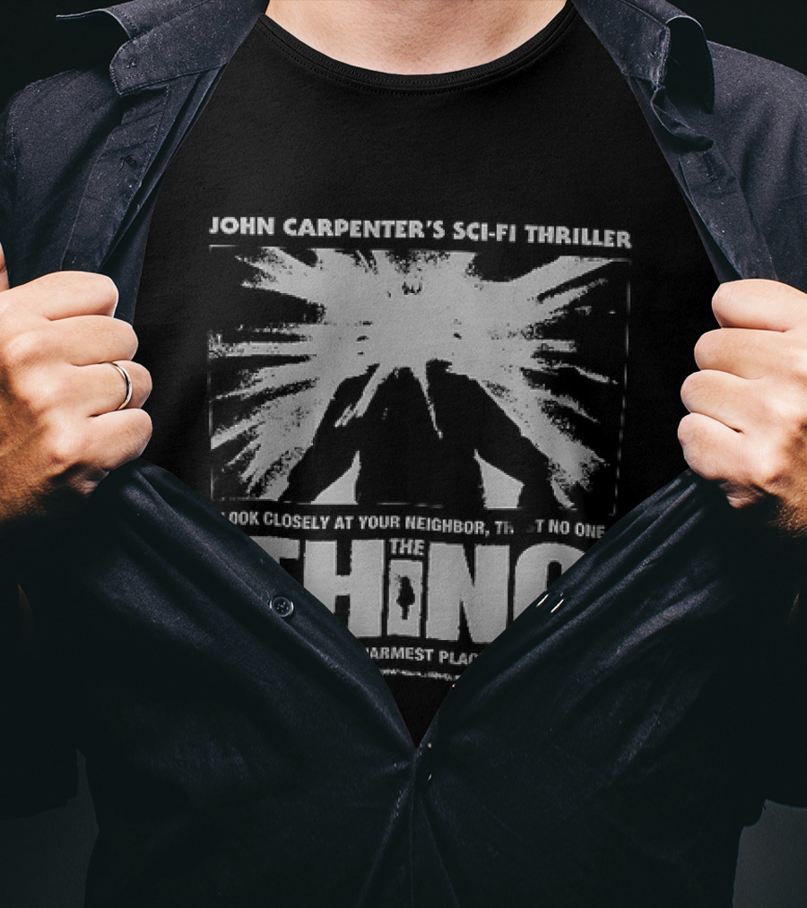 John Carpenter's Sci Fi Thriller The Thing 1982 Movie T-Shirt