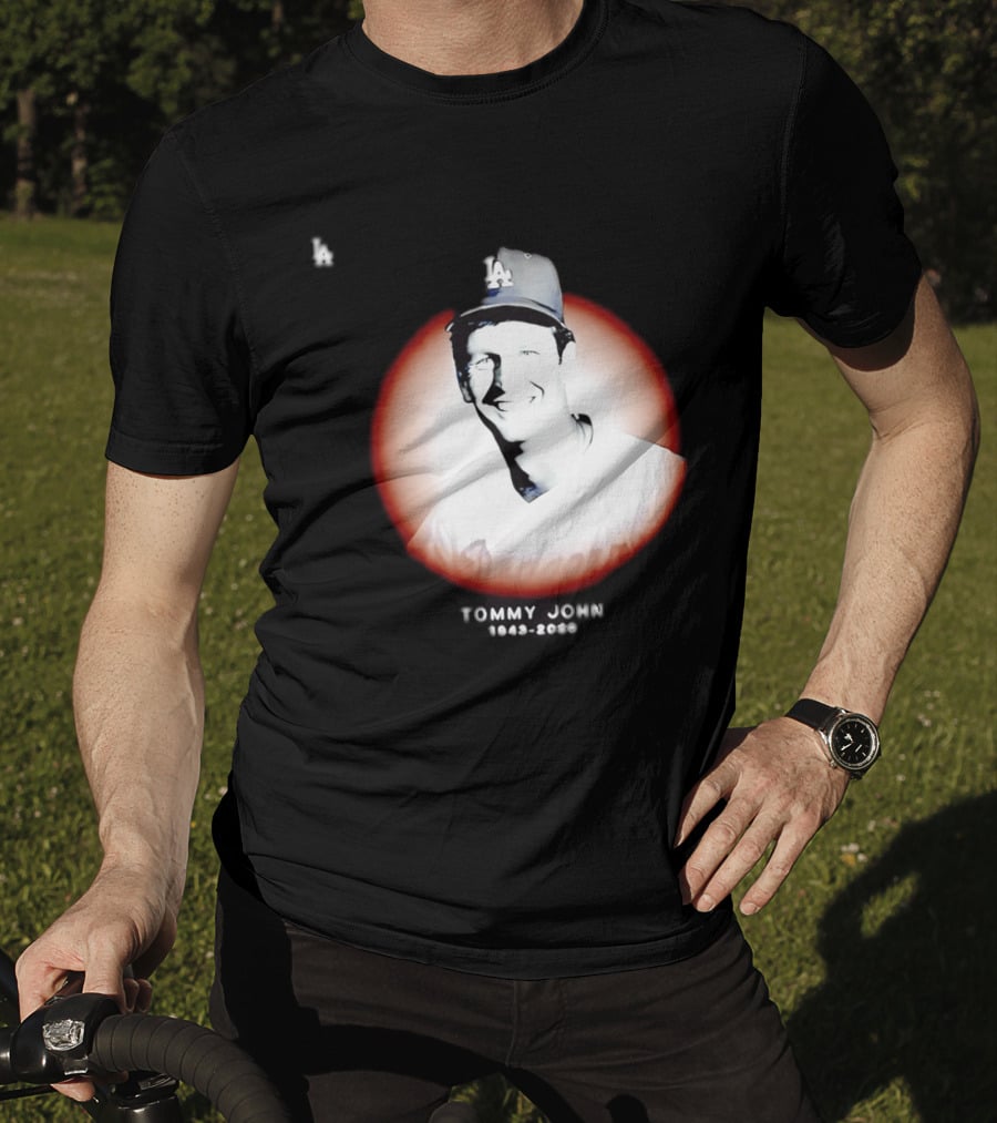 Tommy John 1943 2026 Memorial Baseball LA Dodgers T-Shirt