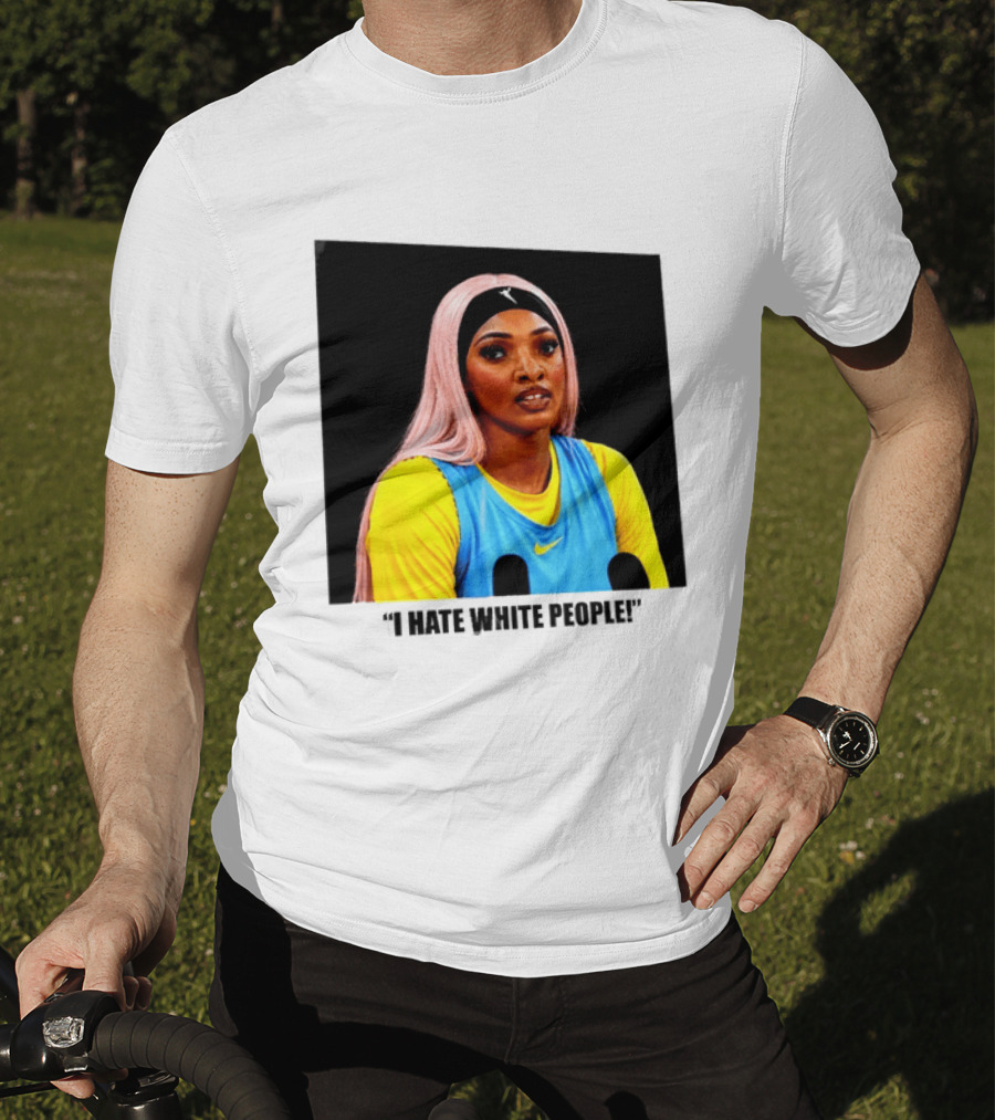 Angel Reese Atlanta Dream I Hate White People T-Shirt
