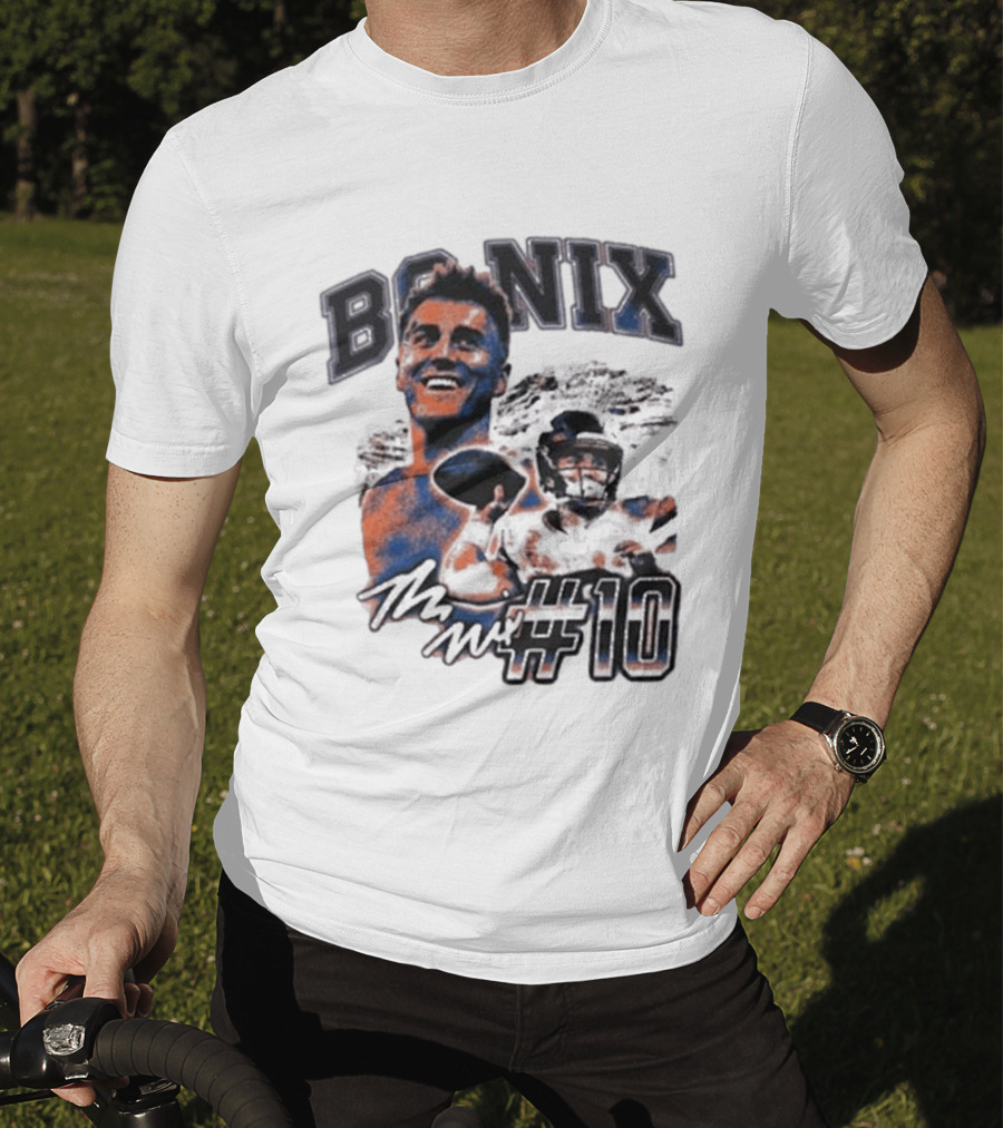 Bo Nix Number 10 Football Player T-Shirt