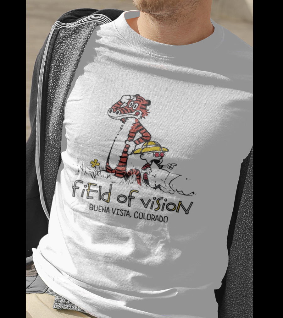 Field Of Vision Cartoon Boy Tiger Buena Vista Colorado T-Shirt