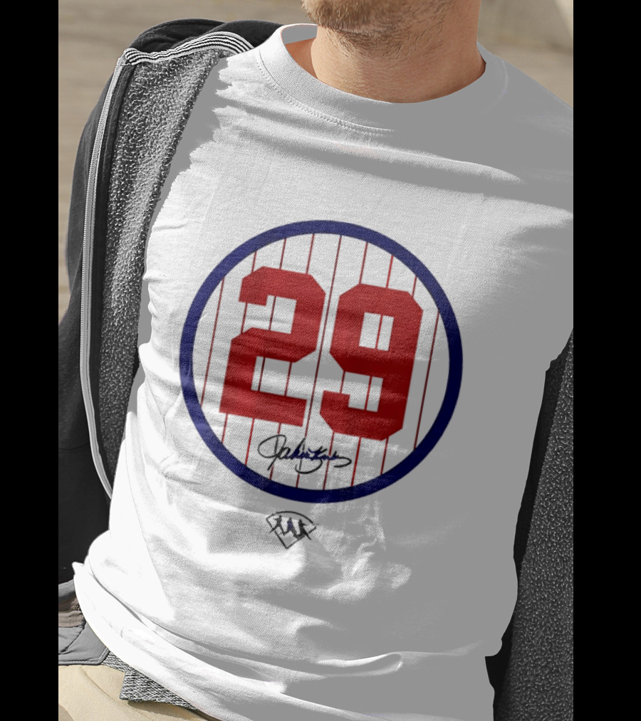 John Kruk 29 Red Pinstripe Circle Patch Baseball Diamond T-Shirt