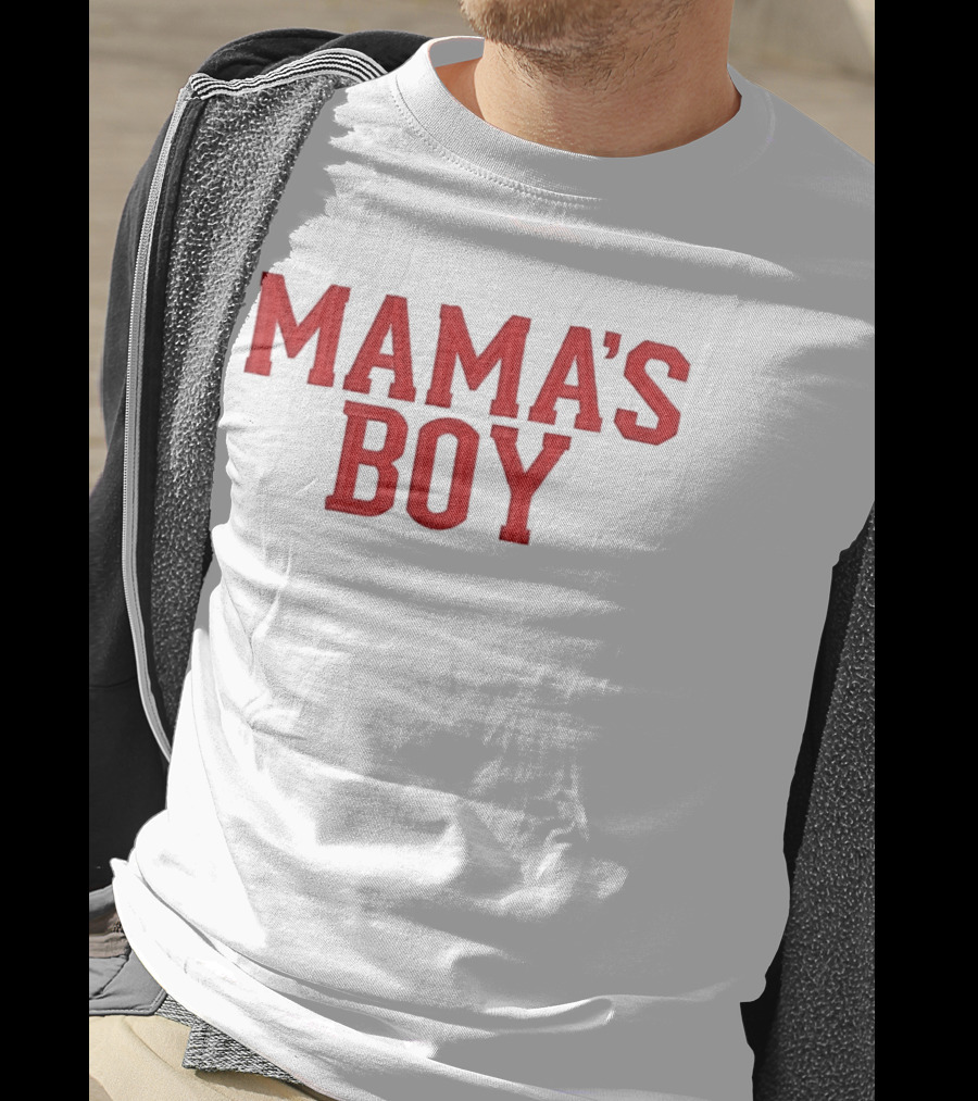 Mama's Boy Red Varsity T-Shirt