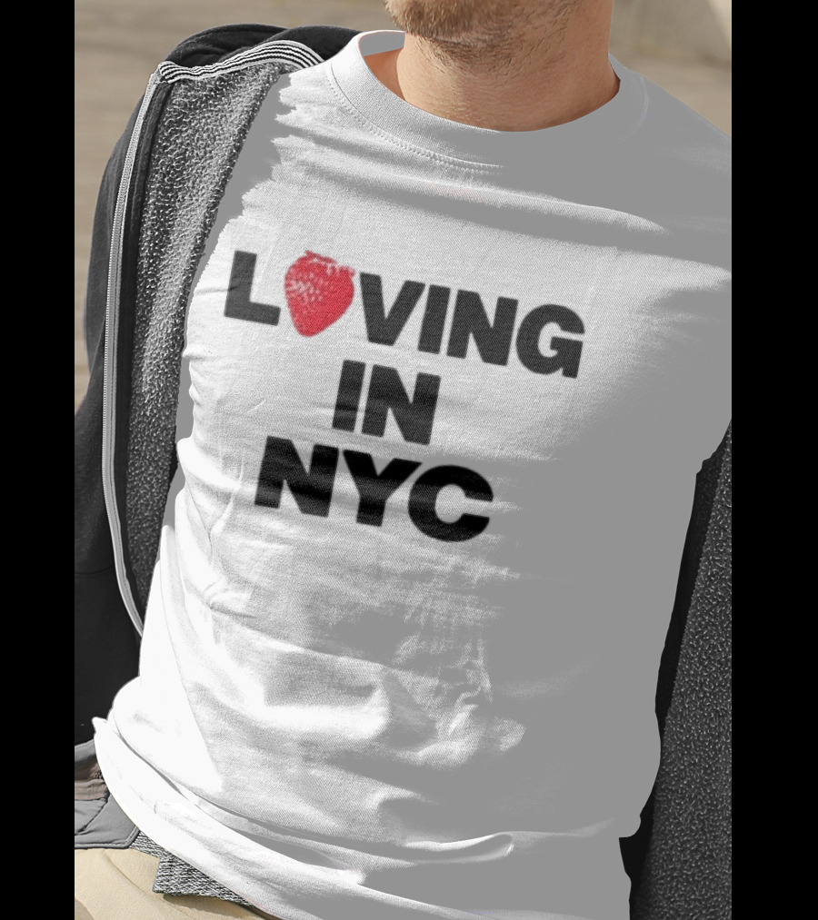 Olivia Dean Loving In NYC Tour 2026 Strawberry Heart Edition T-Shirt