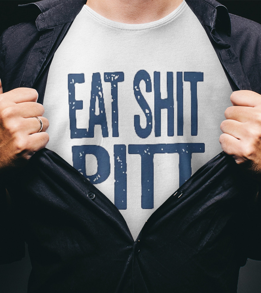 WVU Eat Shit Pitt Football Rivalry Fan T-Shirt
