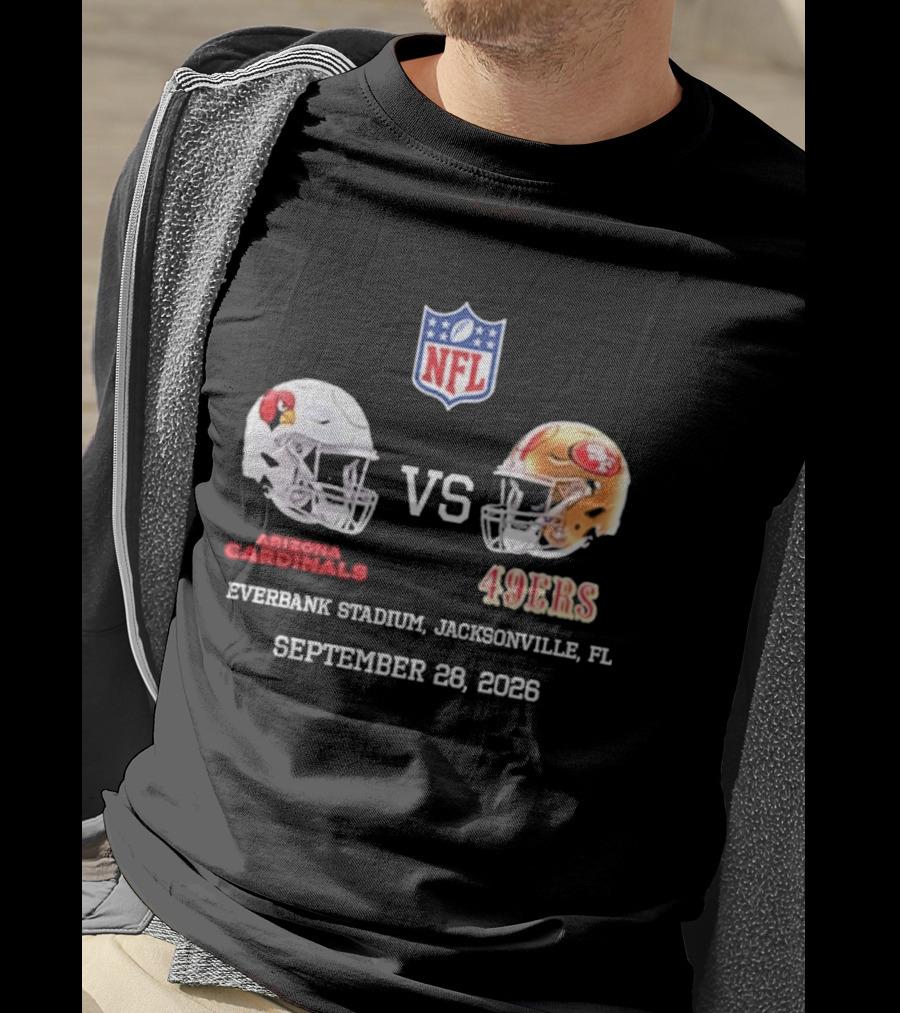 Arizona Cardinals Vs 49ers EverBank Stadium Jacksonville FL September 28 2026 NFL T-Shirt