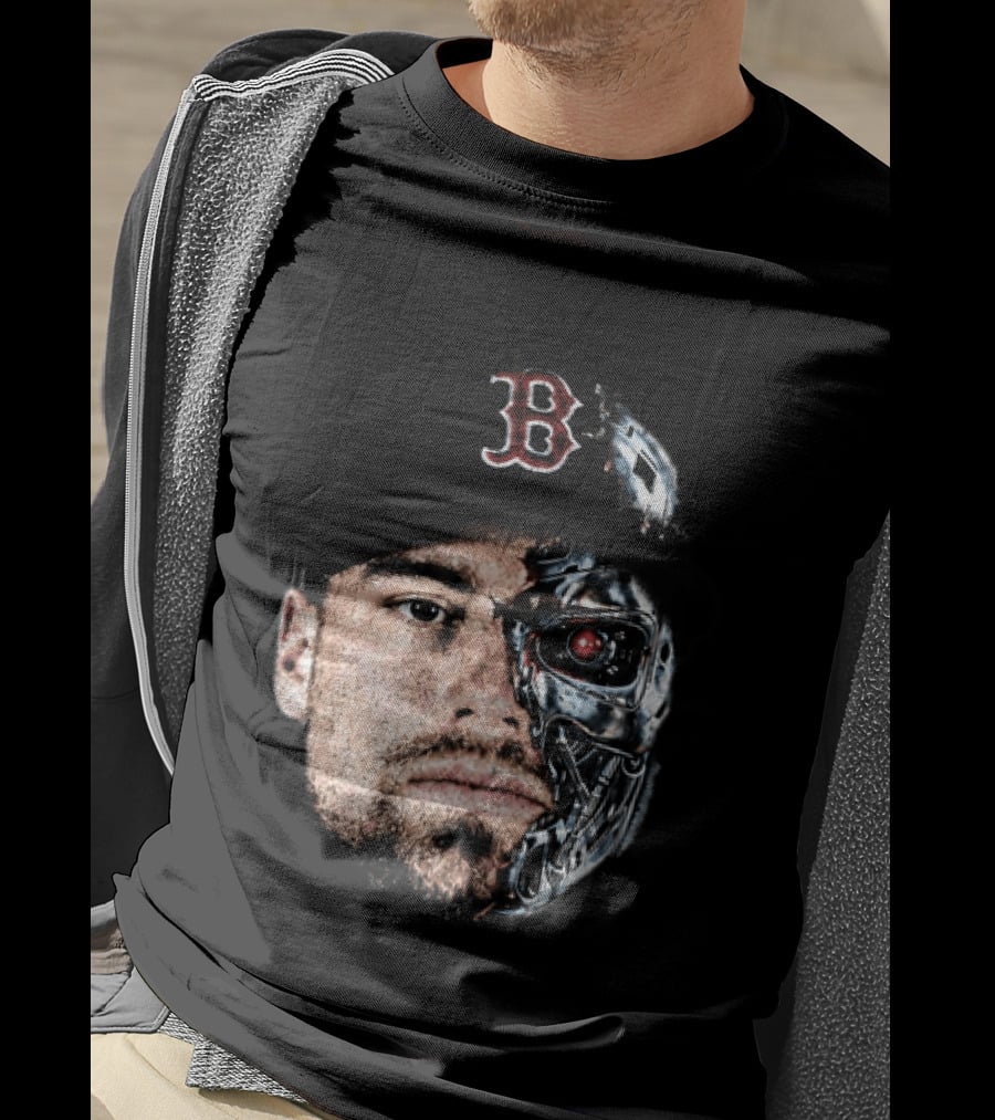 Caleb Durbin Terminator Face Boston Cap Robo Fusion T-Shirt