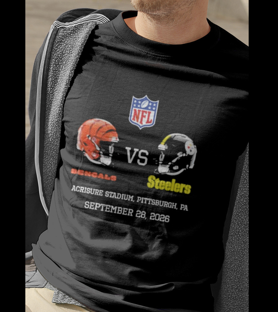 Cincinnati Bengals Vs Pittsburgh Steelers NFL Game Acrisure Stadium Pittsburgh September 28 2026 T-Shirt