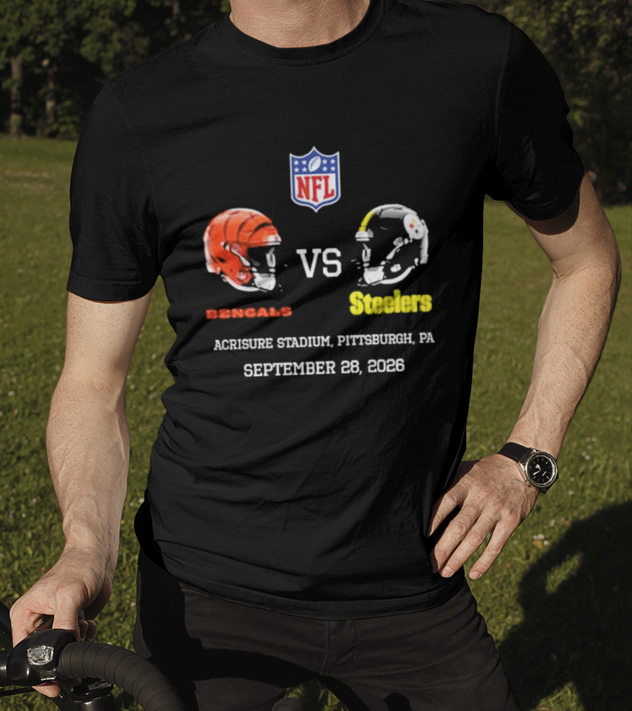 Cincinnati Bengals Vs Pittsburgh Steelers NFL Game Acrisure Stadium Pittsburgh September 28 2026 T-Shirt