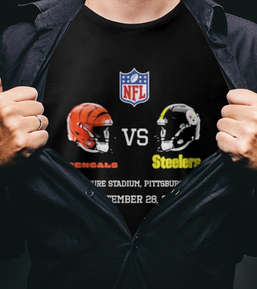 Cincinnati Bengals Vs Pittsburgh Steelers NFL Game Acrisure Stadium Pittsburgh September 28 2026 T-Shirt