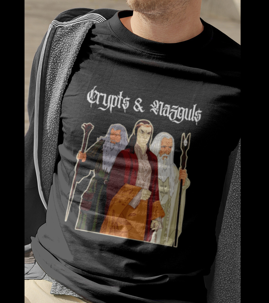 Crypts & Nazguls Dark Wizards Fantasy T-Shirt