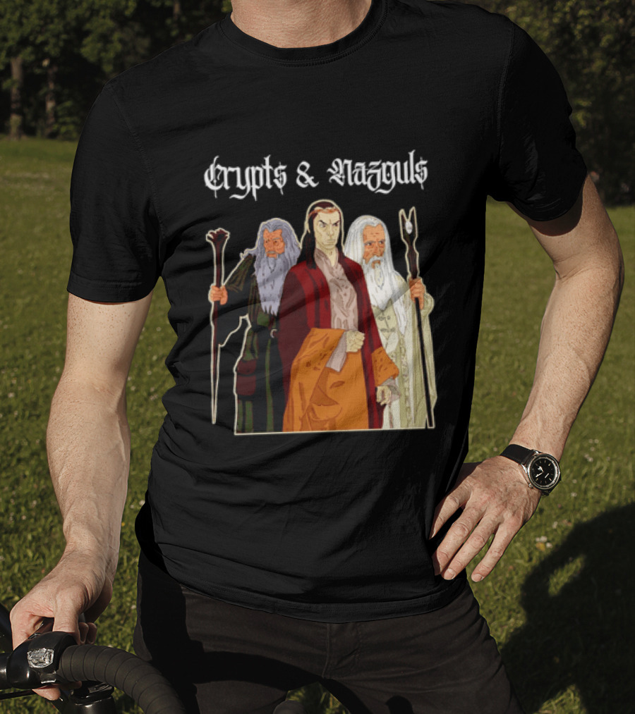 Crypts & Nazguls Dark Wizards Fantasy T-Shirt