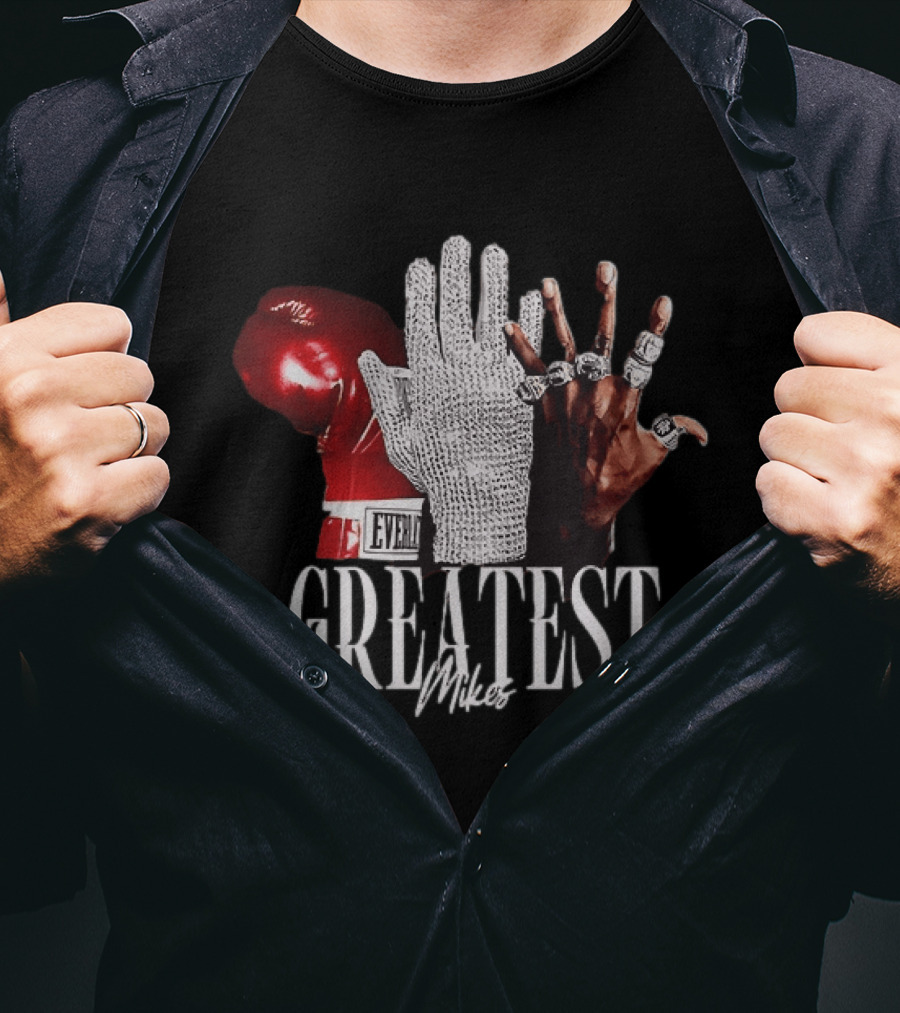 Greatest Mikes Glove Rhinestone Boxing Rings T-Shirt