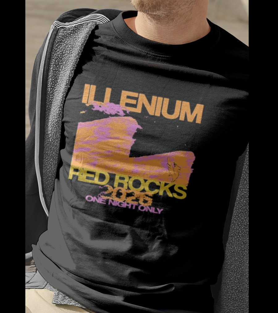 ILLENIUM Red Rocks 2026 One Night Only Event August 19 T-Shirt