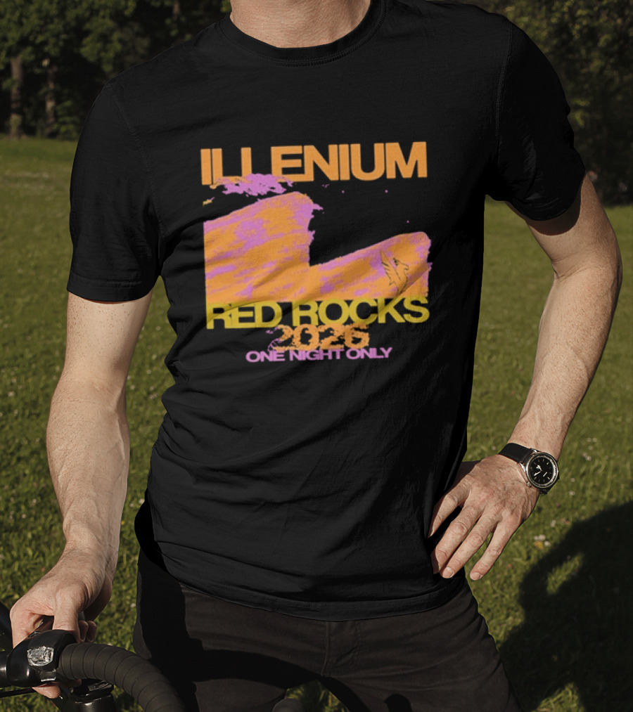 ILLENIUM Red Rocks 2026 One Night Only Event August 19 T-Shirt