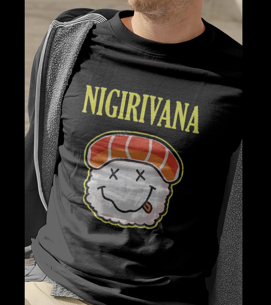 Nigirivana Sushi Nigiri Smile Face T-Shirt