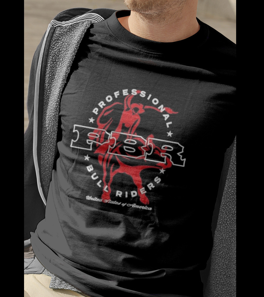 PBR Professional Bull Riders Stylized United States Of America T-Shirt