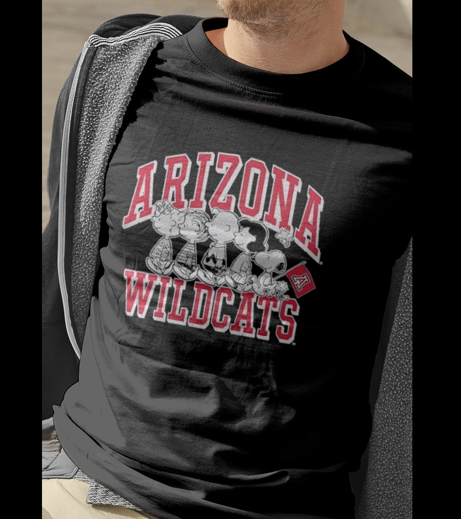 Peanuts Arizona Wildcats The Gang Collaboration T-Shirt