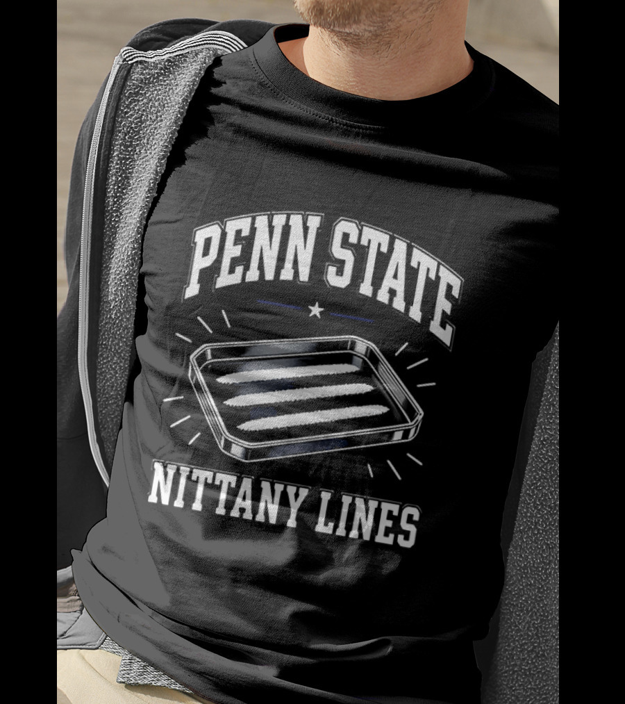 Penn State Nittany Lines Humor Cocaine Tray Jokes T-Shirt