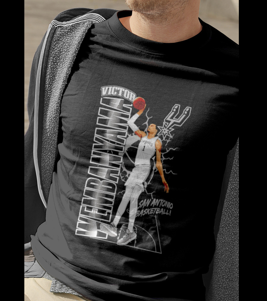 San Antonio Spurs Victor Wembanyama Basketball T-Shirt