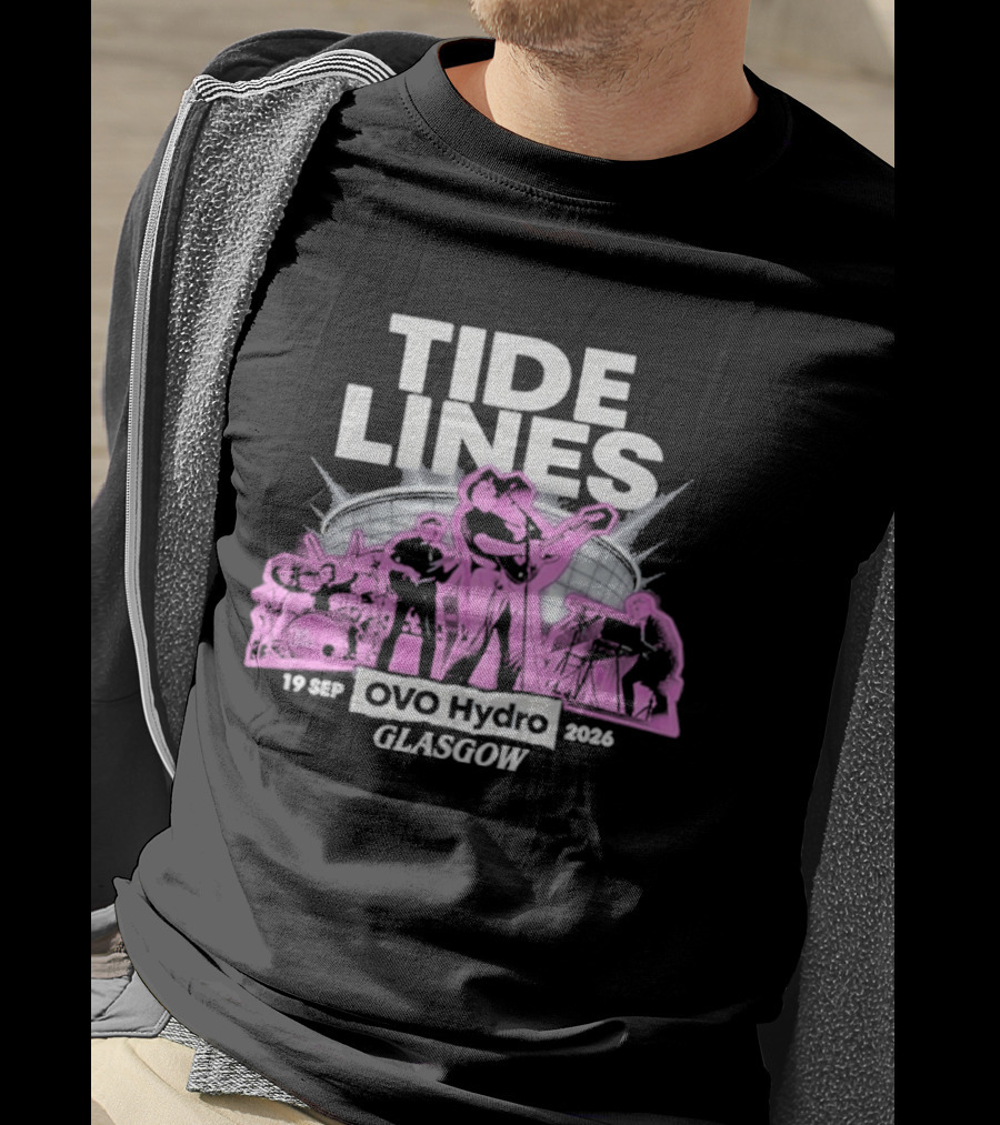 Tide Lines Live OVO Hydro September 19 2026 Glasgow Event T-Shirt