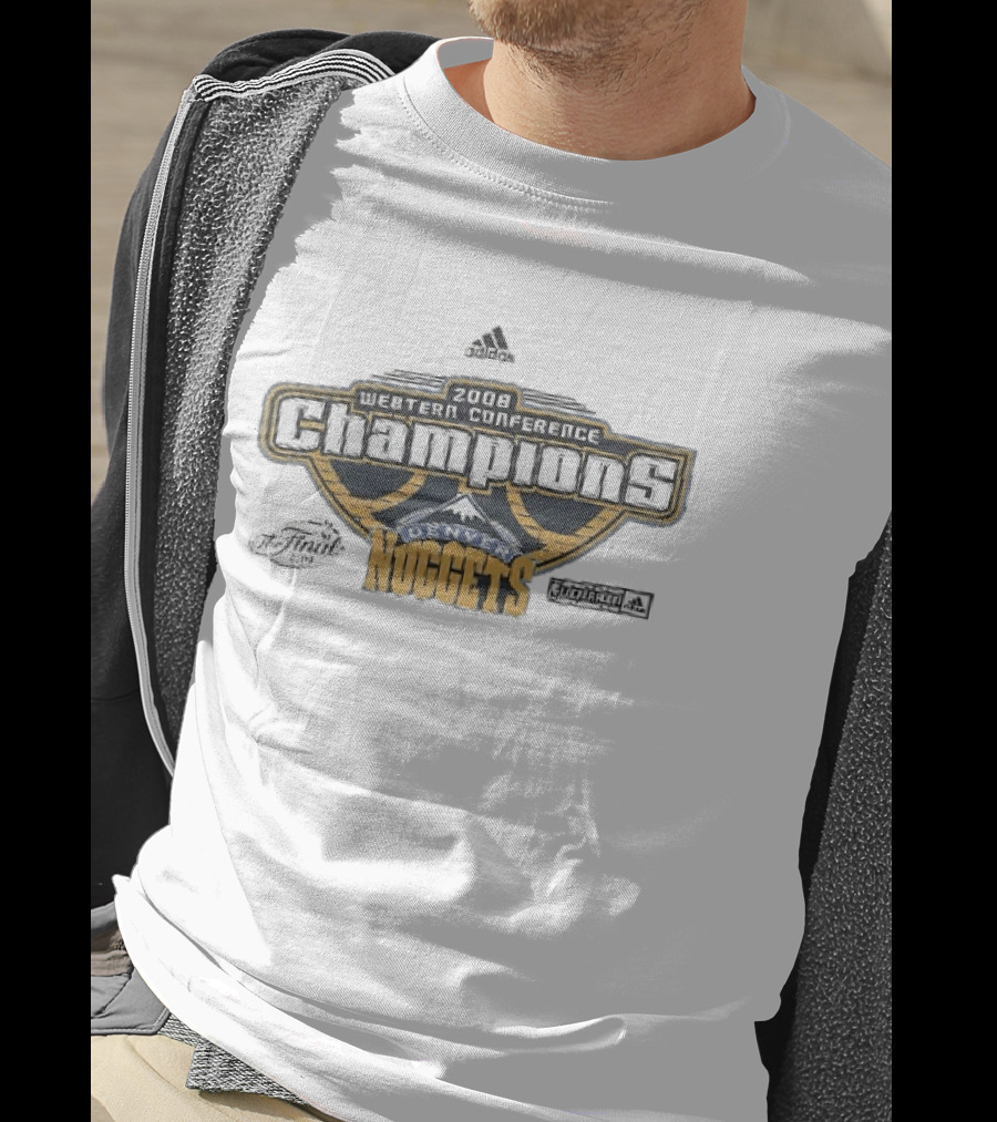 2008 Western Conference Champions Adidas NBA Finals Denver Nuggets T-Shirt