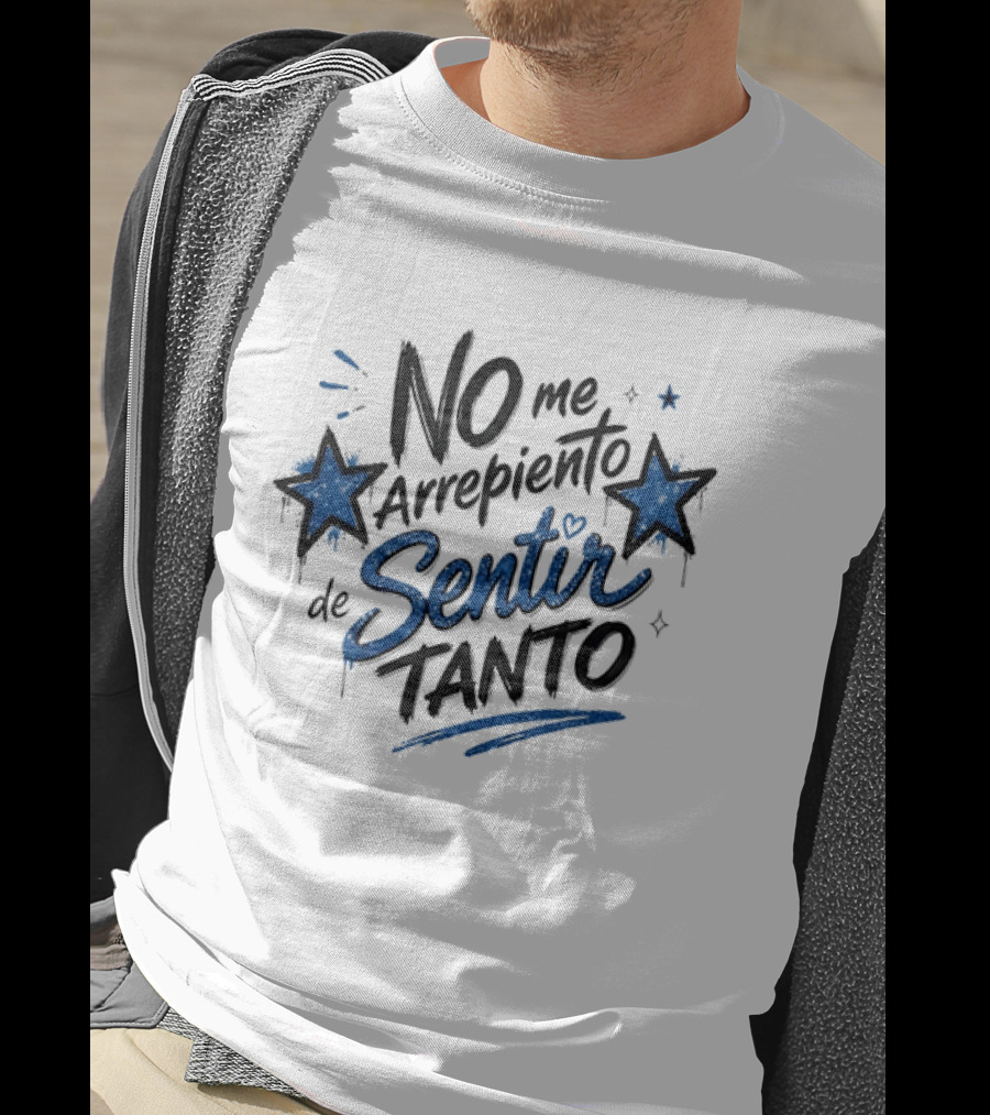 No Me Arrepiento De Sentir Tanto Stars Heart T-Shirt