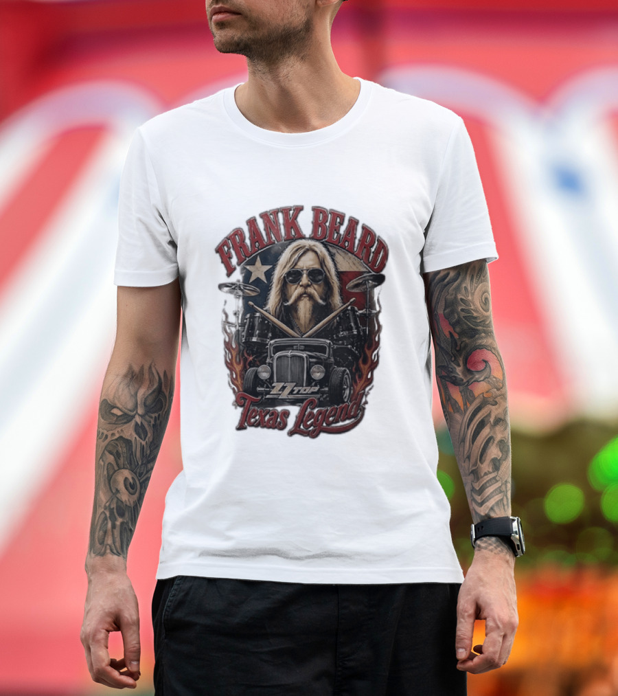Frank Beard ZZ Top Texas Legend T-Shirt