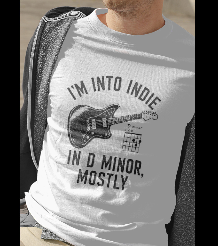 I'm Into Indie Music Guitar In D Minor Mostly T-Shirt
