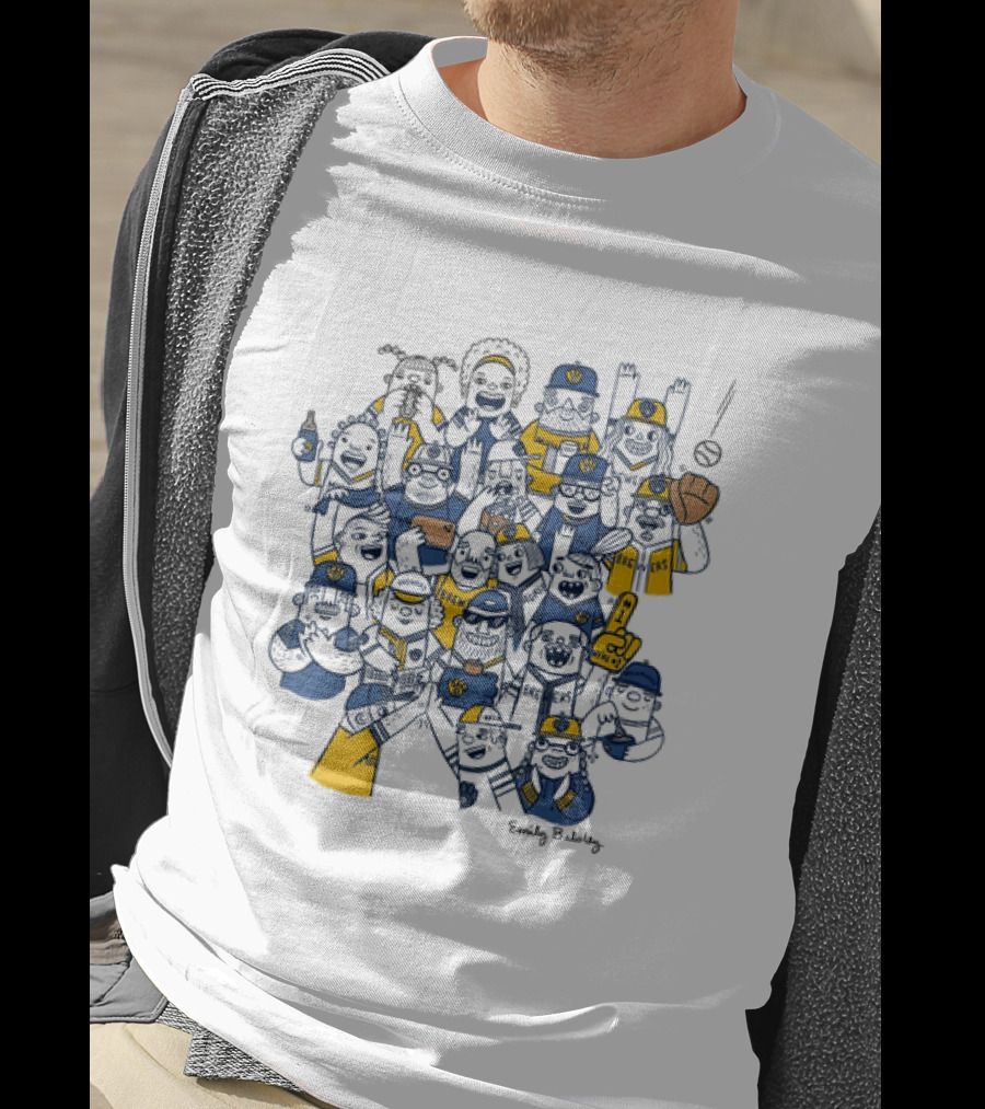 Milwaukee Brewers Emily Balsley 7th Inning Stretch 2026 Fan Characters T-Shirt