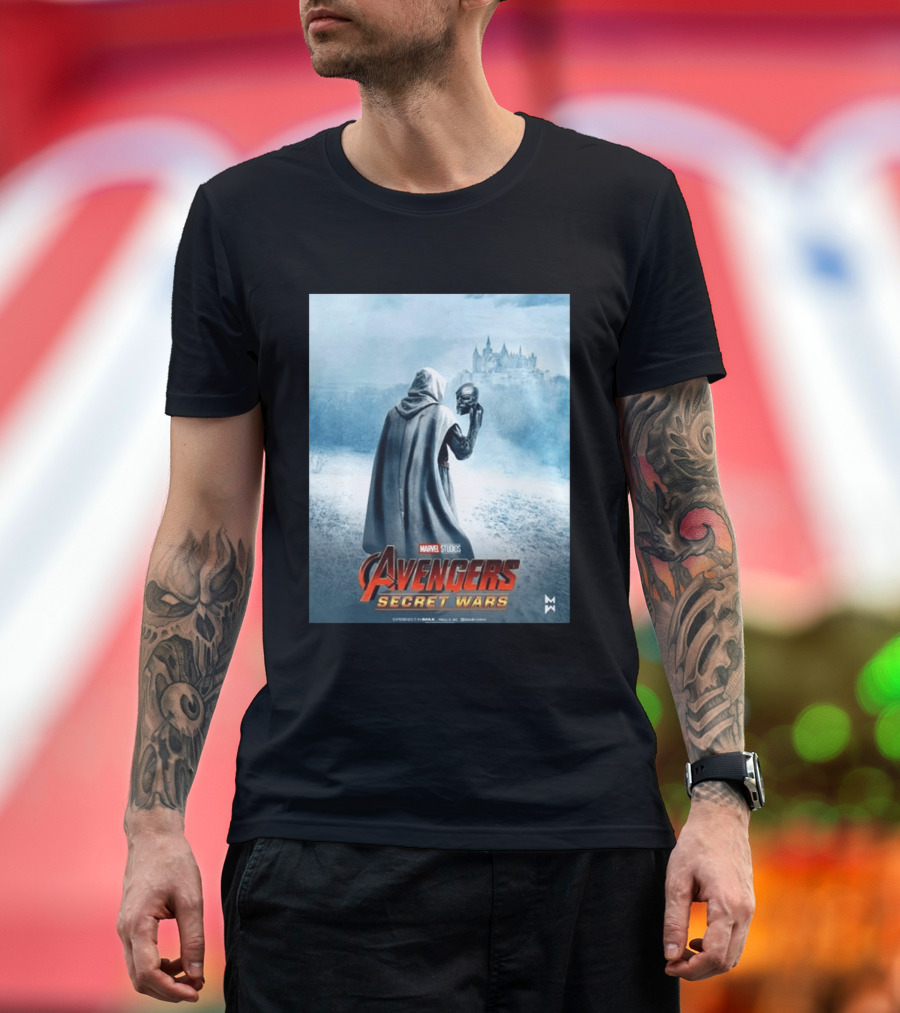 Marvel Studios Avengers Secret Wars Doctor Doom Hooded Villain Castle T-Shirt