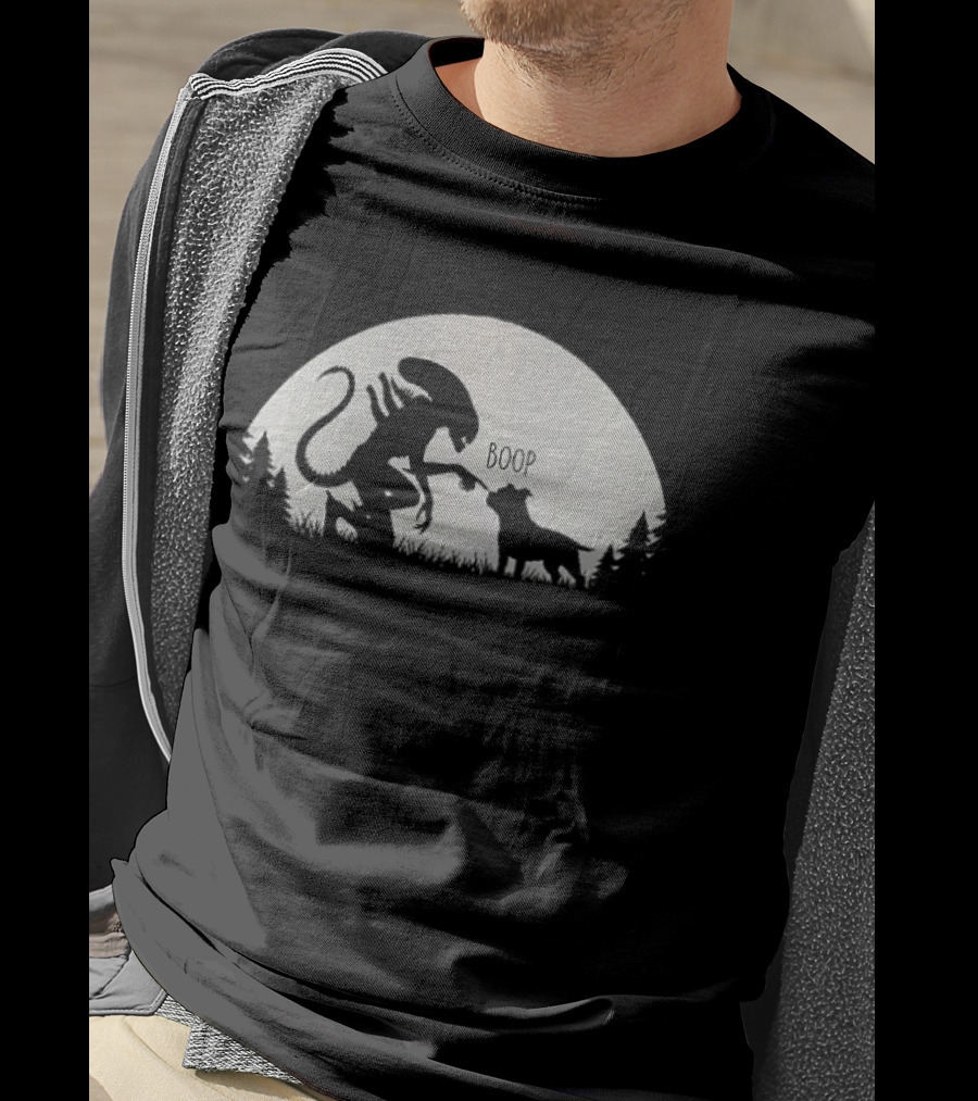Boop Alien And Dog Forest T-Shirt