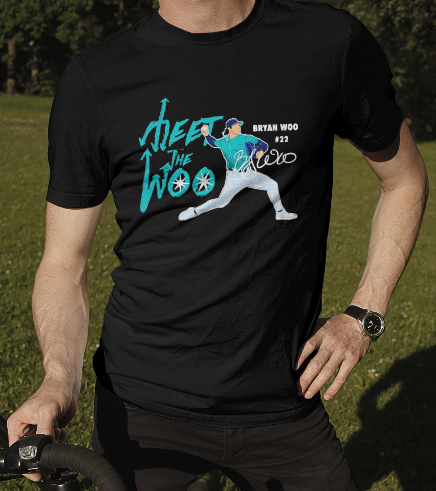 Bryan Woo Seattle Mariners Meet The Woo MLB 2026 #22 T-Shirt