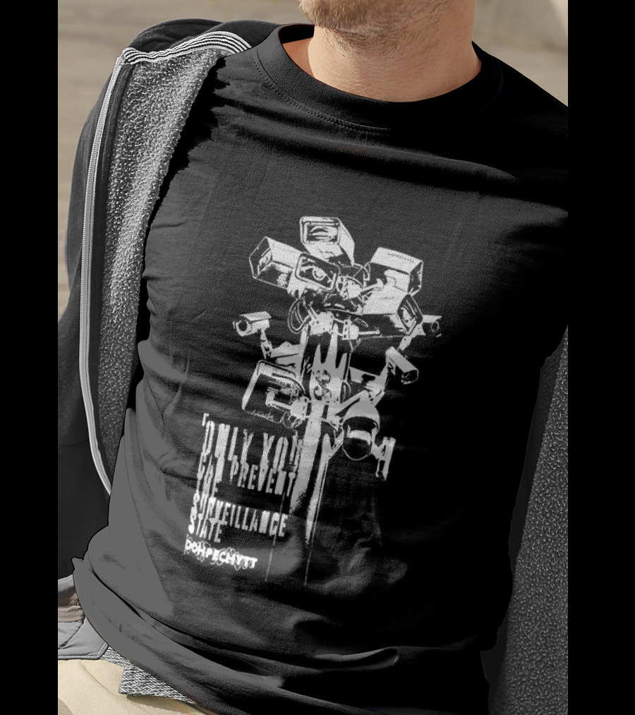 CCTV Security Camera Dystopian Only You Can Prevent The Surveillance State Flock T-Shirt
