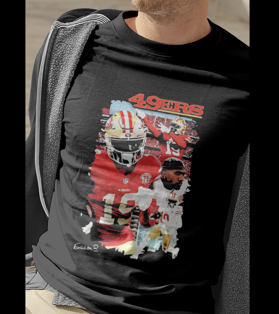 San Francisco 49ers Deebo Samuel 19 NFL Football Collage T-Shirt