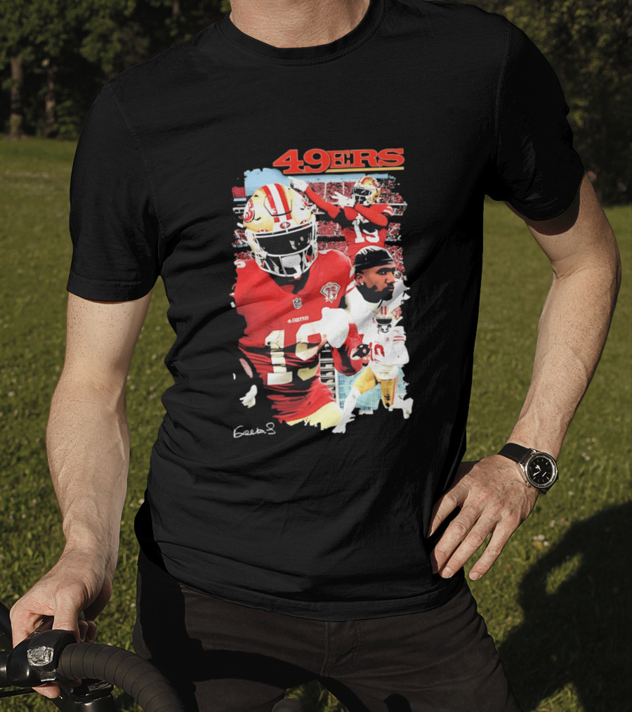 San Francisco 49ers Deebo Samuel 19 NFL Football Collage T-Shirt