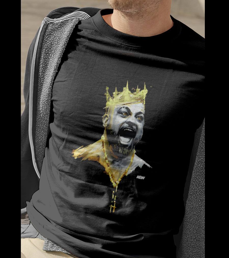 Eddie Kingston AEW Royalty Crown Gold Necklace T-Shirt
