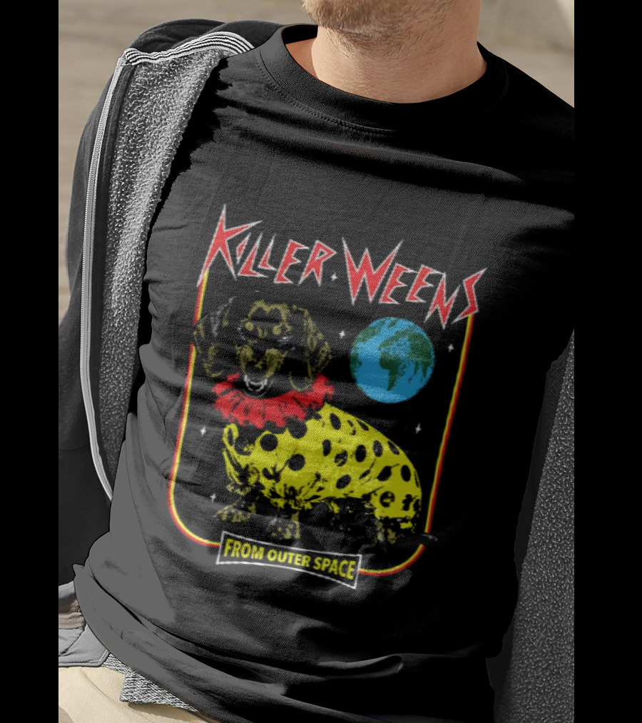 Killer Weens Dachshund Clown From Outer Space Earth T-Shirt