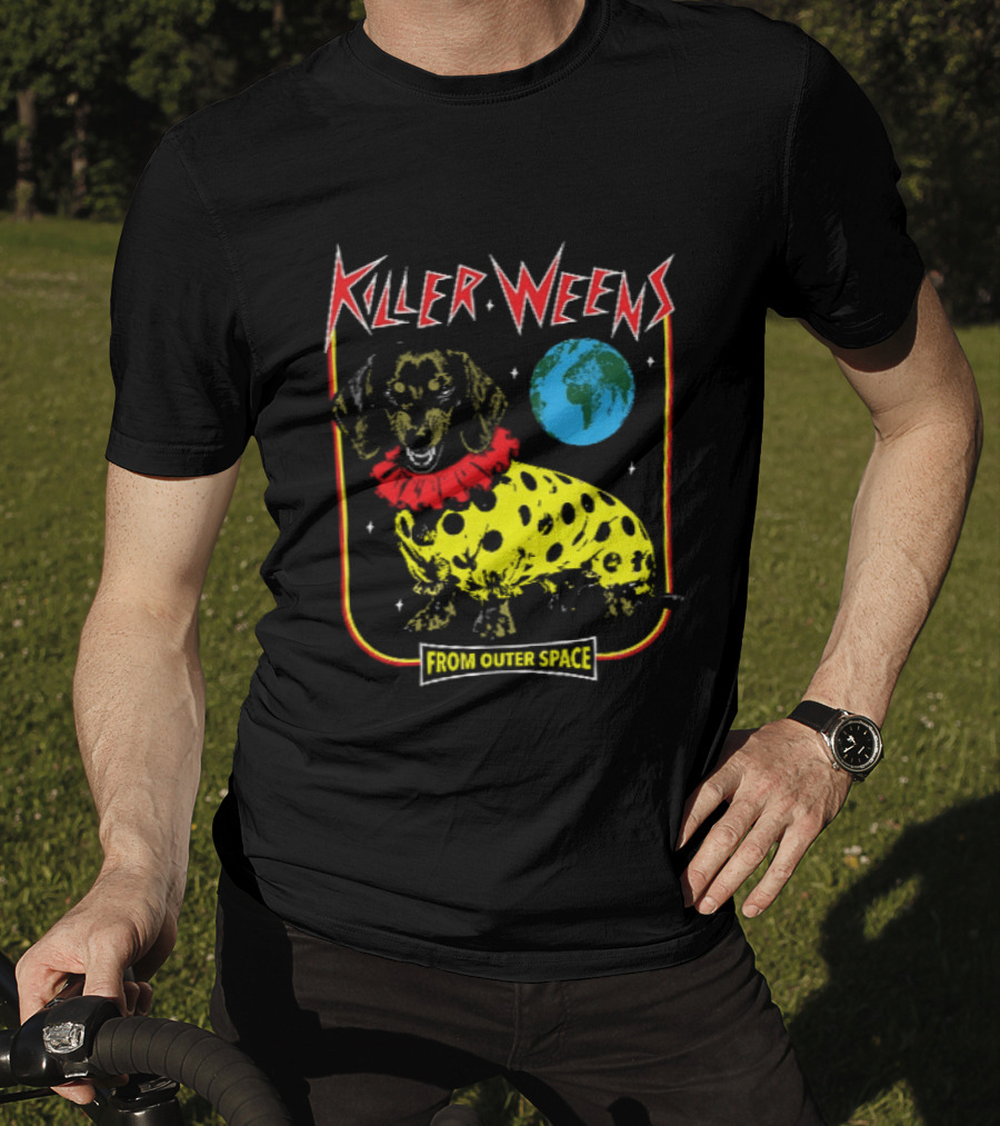Killer Weens Dachshund Clown From Outer Space Earth T-Shirt