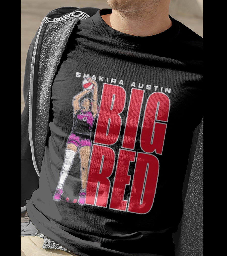 Shakira Austin Big Red Basketball Player T-Shirt