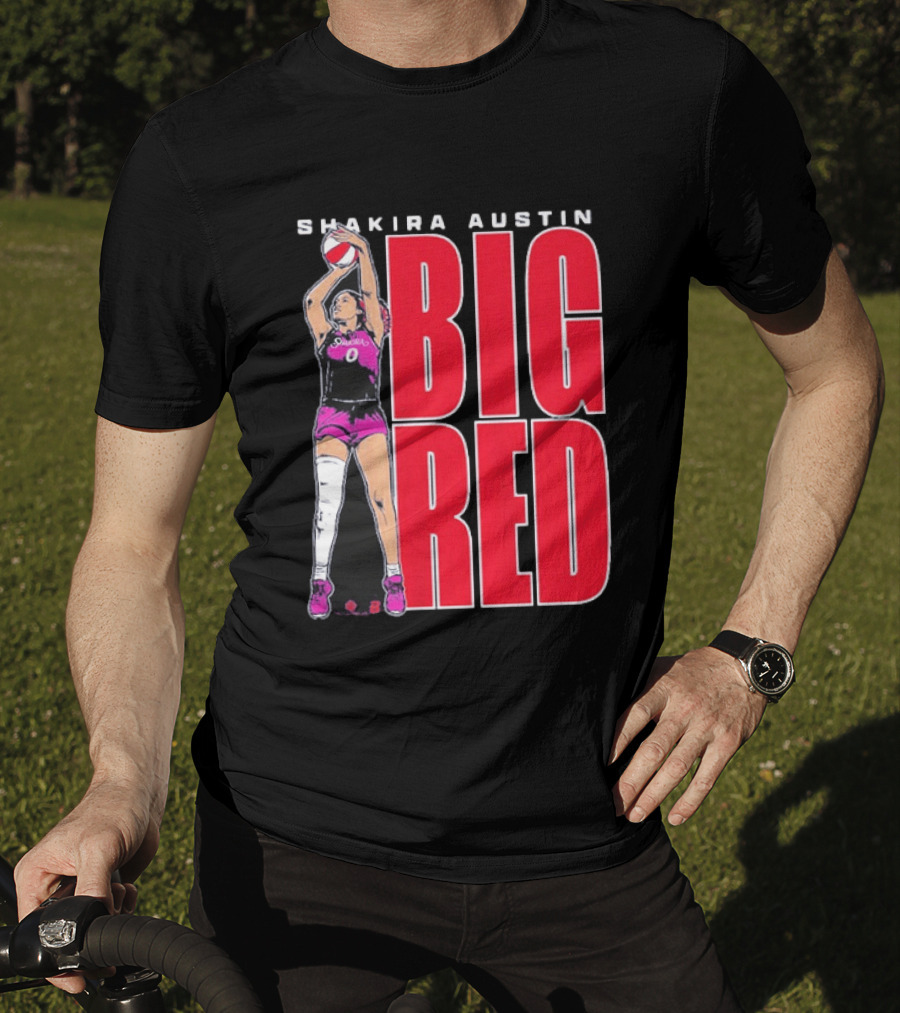 Shakira Austin Big Red Basketball Player T-Shirt