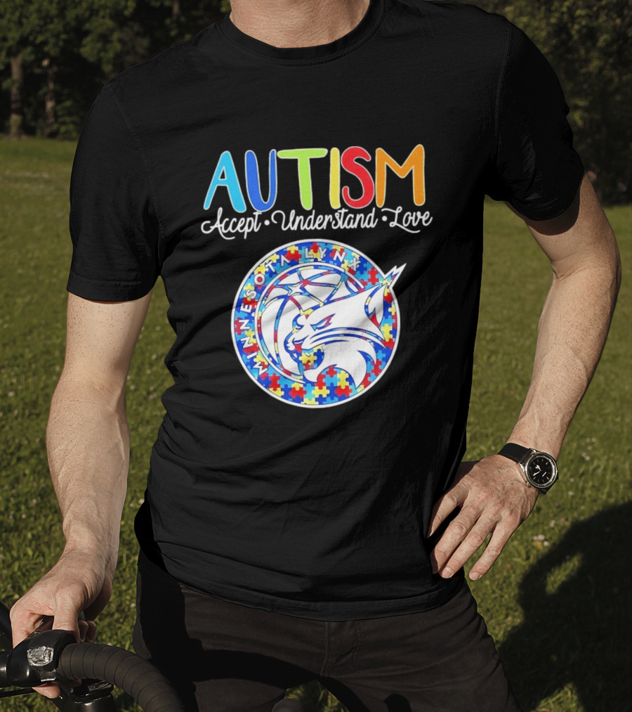 Minnesota Lynx Autism Accept Understand Love 2026 T-Shirt