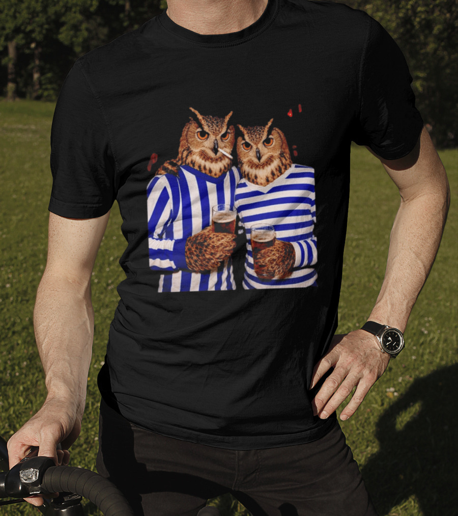 The Owls Night Out Classic Football Smoking Beer Party T-Shirt