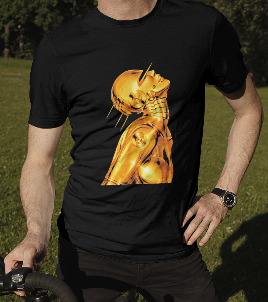 The Weeknd Echoes Of Silence Golden Futuristic Robot T-Shirt