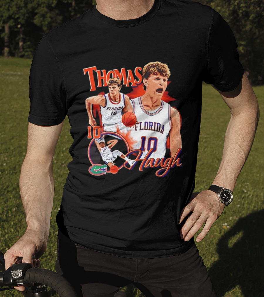 Thomas Haugh Florida Gators Basketball 10 NCAA Player T-Shirt