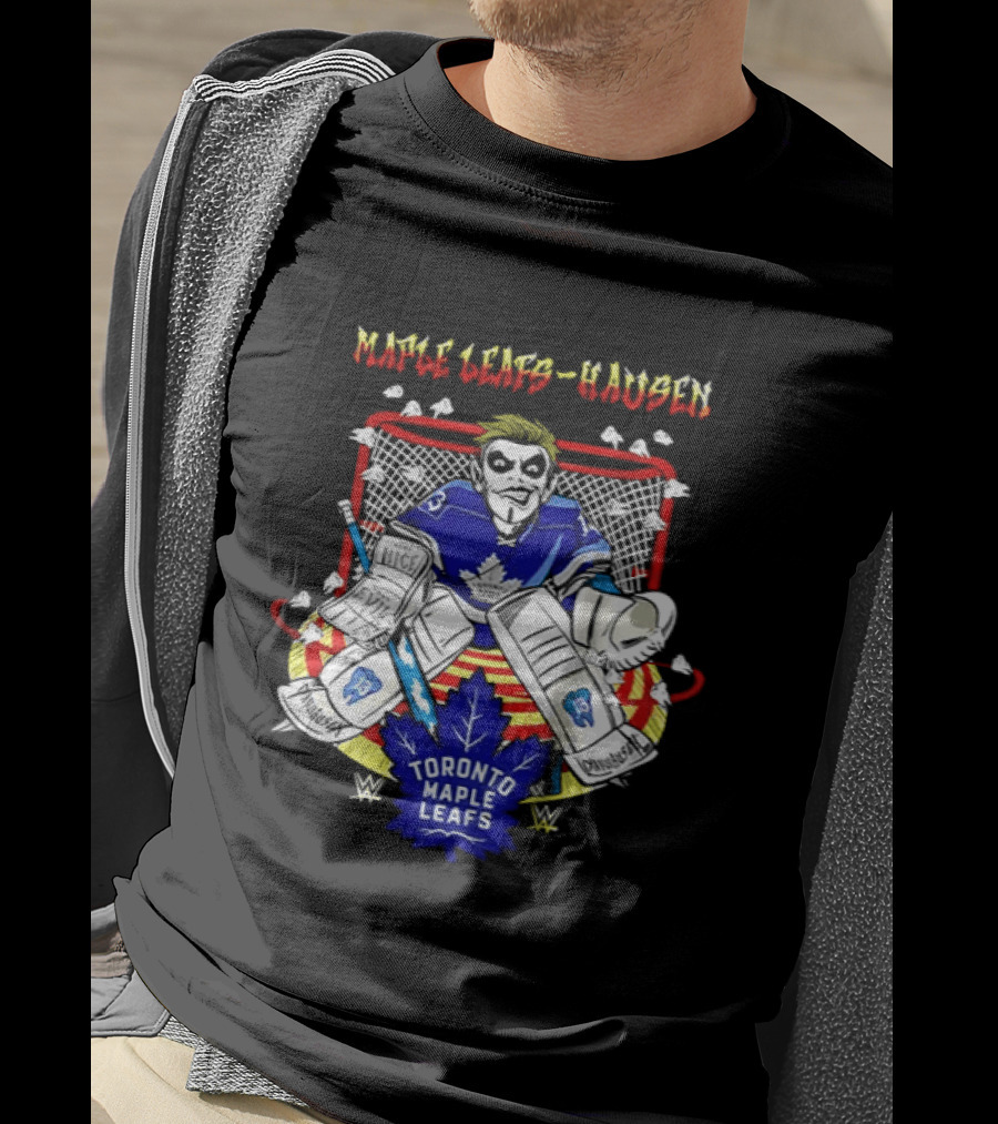 Toronto Maple Leafs Danhausen NHL Hockey WWE T-Shirt