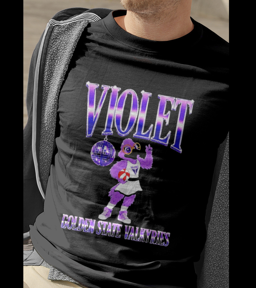 Violet Disco Golden State Valkyries Volleyball T-Shirt