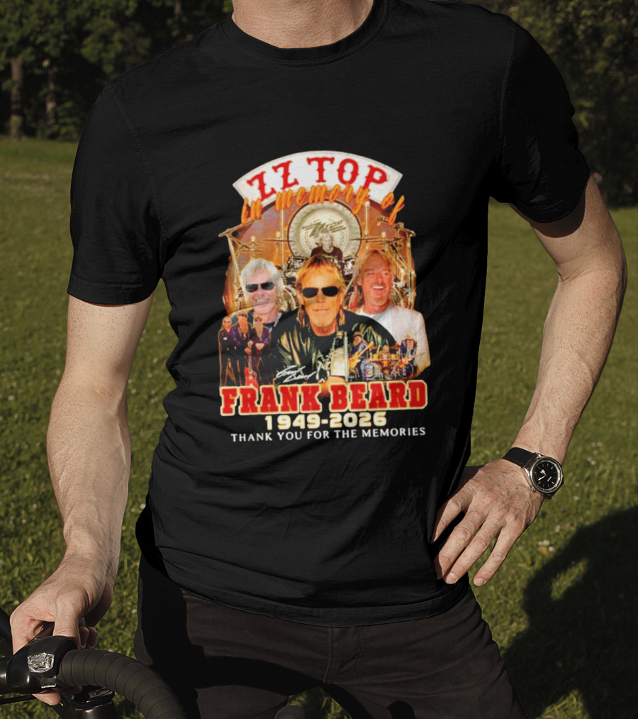 ZZ Top Frank Beard 1949 2026 In Memory Thank You For The Memories T-Shirt