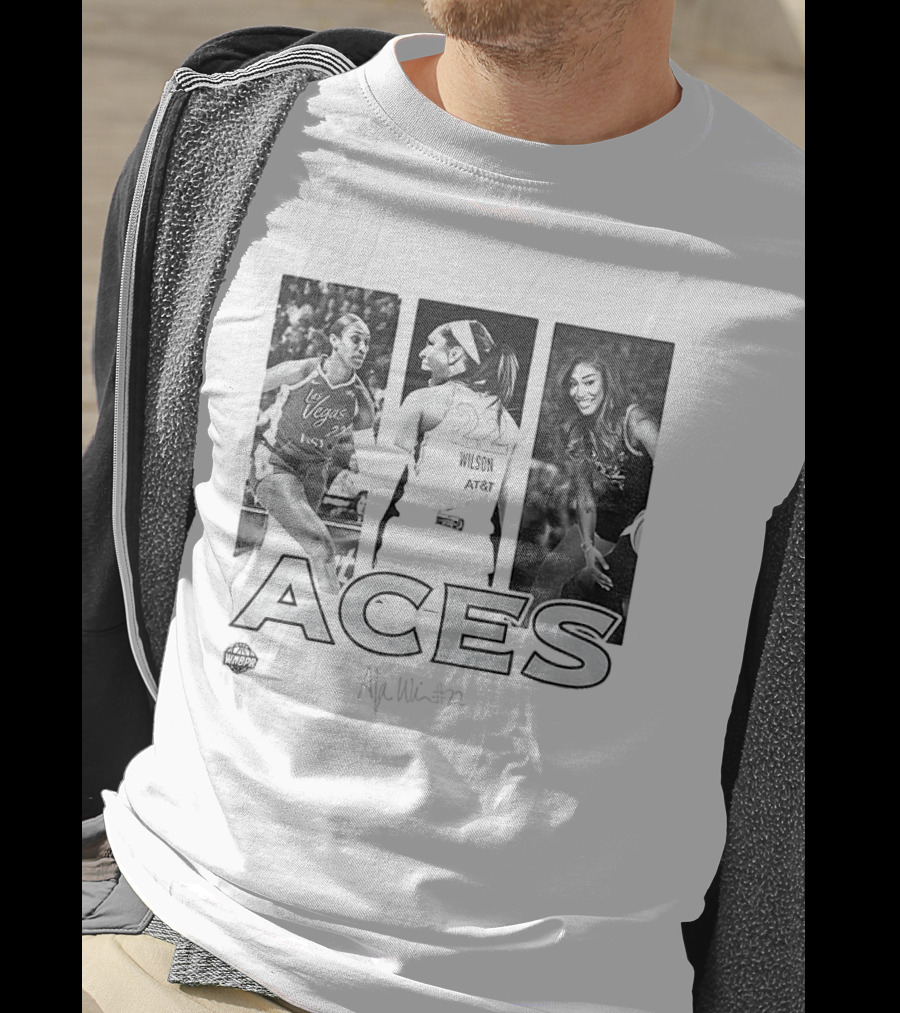 Las Vegas Aces A'ja Wilson 22 WNBA Team Player Hustle T-Shirt