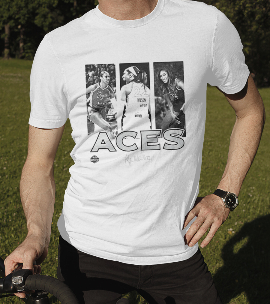 Las Vegas Aces A'ja Wilson 22 WNBA Team Player Hustle T-Shirt